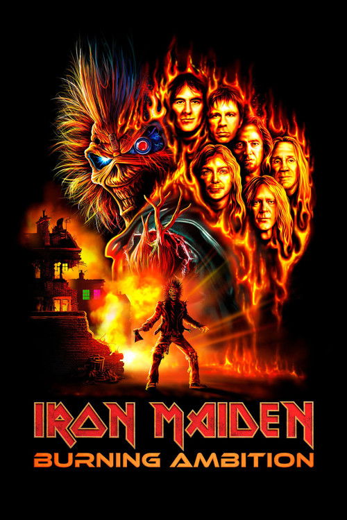 Official movie poster for Iron Maiden: Burning Ambition